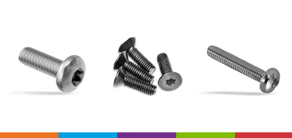 Image of three different types of screws